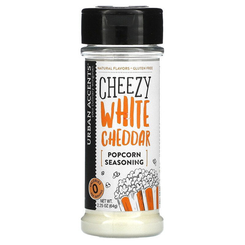 Urban Accents, Popcorn Seasoning, Cheezy White Cheddar, 2.25 Oz