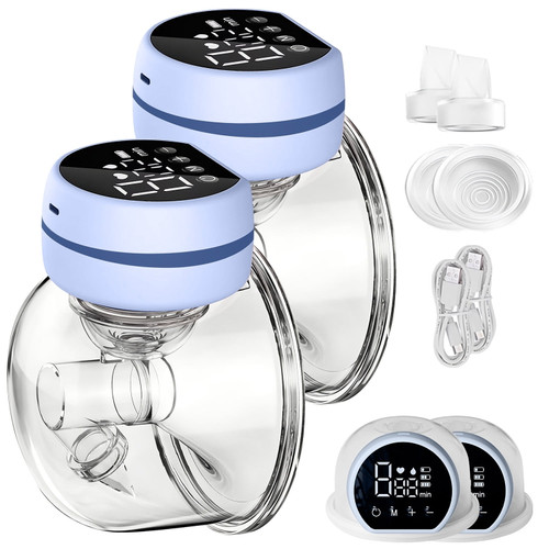 Electric Breast Pump, Double Wearable Breast Pump, Hands-free Breast Pumps With 3 Modes, 9 Levels