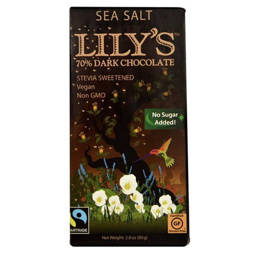 Lily's Dark Chocolate With Stevia Sea Salt -- 2.8 Oz - 2 Pc