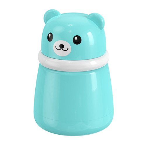 Sanume 1pcs Cartoon Bear Baby After-bath Powder Puff Kit Container Dispensor Case | Bpa Free