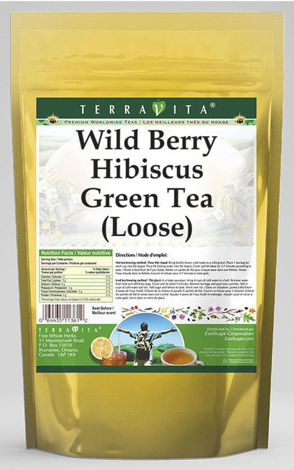 Wild Berry Hibiscus Green Tea (loose) (4 Oz, Zin: 543426)