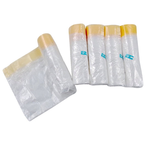 Hemoton 100pcs Toilet Cleaning Bag Drawstring Potty Liner Portable Potty Chair Liner For Adult