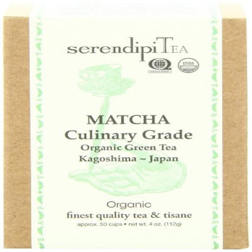 Serendipitea Matcha Culinary Grade, Organic Green Tea, 4-ounce Box