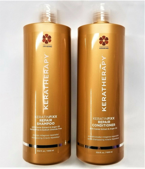 Keratherapy Keratinfixx Radiant Repair Shampoo & Conditioner Liter Duo