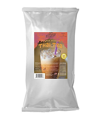 Mocafe Thai Tea Drink Mix, 3-pound Bag Instant Frappe Mix, Coffee House Style Blended Drink Used In Coffee Shops
