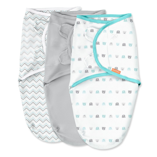 Swaddleme® Original Swaddle – Size Small/medium, 0-3 Months, 3-pack (elephant)