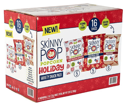 Skinnypop Holiday Popcorn Variety Pack (0.8 Oz., 16 Ct.)