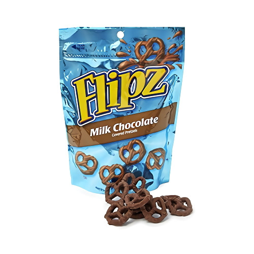 Flipz Chocolate Covered Pretzels, Milk Chocolate, 7.5 Ounce (gift Pack Of 8)