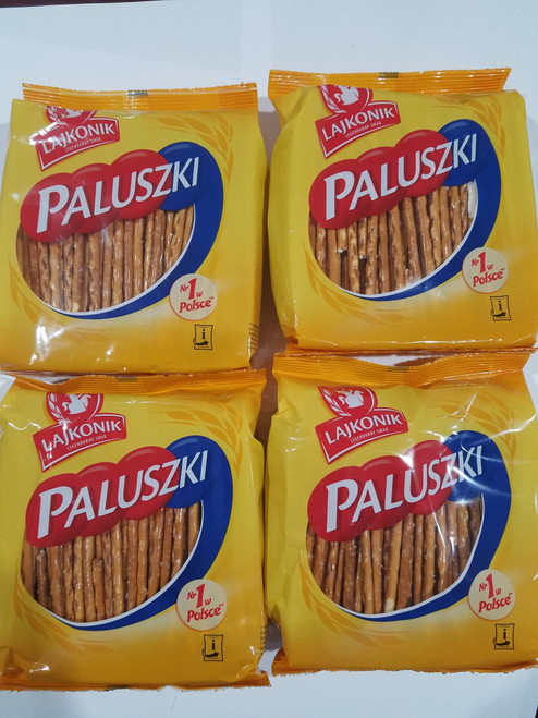 Lajkonik Paluszki Solone Salted Pretzel Sticks 200g Bag (pack Of 4)