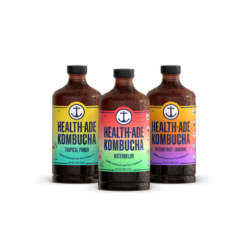 Health-ade Kombucha, Paradise Variety Pack - 12 Pack