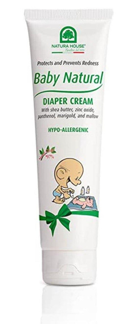 Natura House Baby Natural Diaper Cream - Light Natural Fragrance 3.38 Oz.