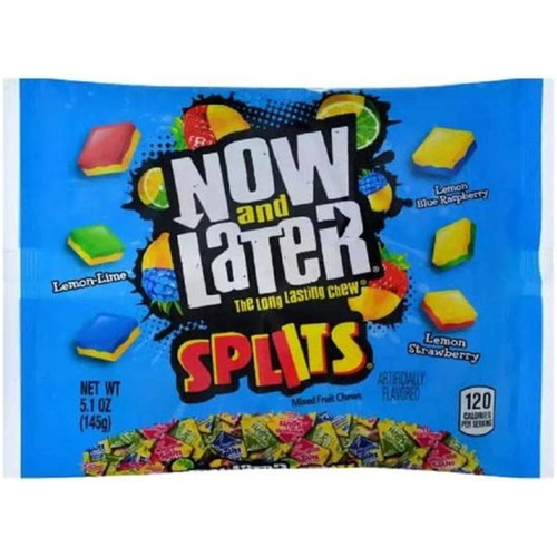 Now And Later Splits With 4 Bags Of 5.1oz Mixed Fruit Chew Candy (4)