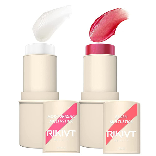 Multi Stick Face Makeup, Cream Blush Stick For Cheeks & Lips, Contour Stick & Highlighter Makeup Stick & Moisturizer Stick For Any Skin Tone, Sweat-proof And Perfect For Fitness Sport Use
