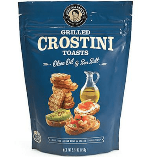 John Wm. Macy's Grilled Crostini Toasts Olive Oil & Sea Salt, 5.5 Oz ( Pack Of 9)