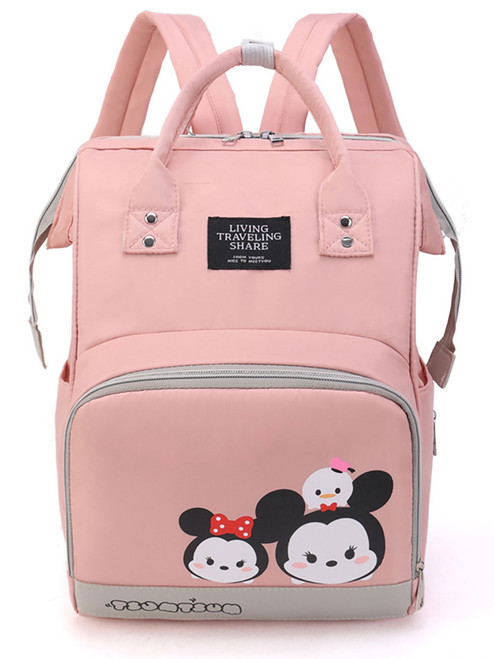 Sexy Dance Large Capacity Diaper Bag Backpack Waterproof Mommy Bag Rucksack Knapsack Nappy Nursing Bag Daypack For Moms Dads Pink
