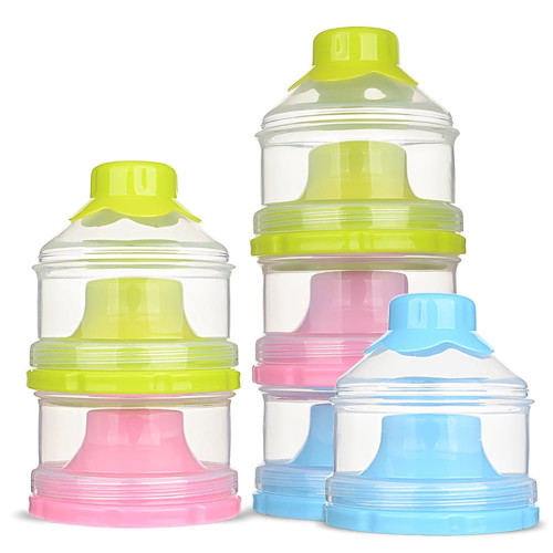 Mybeauty Portable 3 Layer Baby Milk Powder Formula Dispenser Non-spill Storage Container