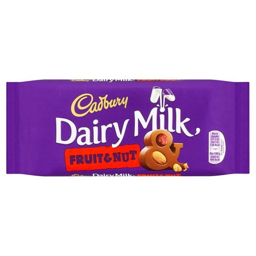 Cadbury Dairy Milk Fruit & Nut 110g (pack Of 3)
