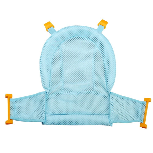 Newborn Baby Bath Seat Support Net Bathtub Sling Shower Mesh Bathing Cradle Rings For Tub (bathtub Not Included),blue