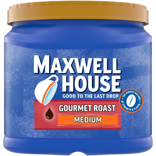 Maxwell House Gourmet Roast Medium Roast Ground Coffee, 25.6 Oz Canister
