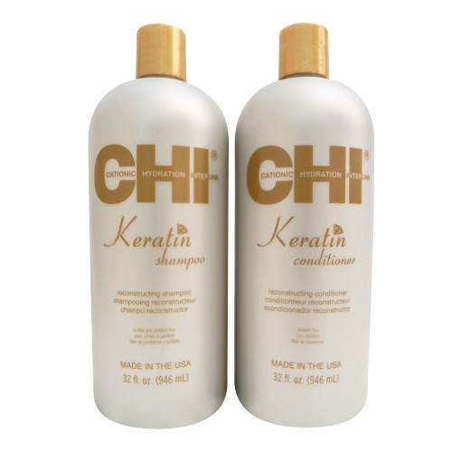 Chi Moisturize It Duo Keratin Shampoo & Conditioner, 32oz