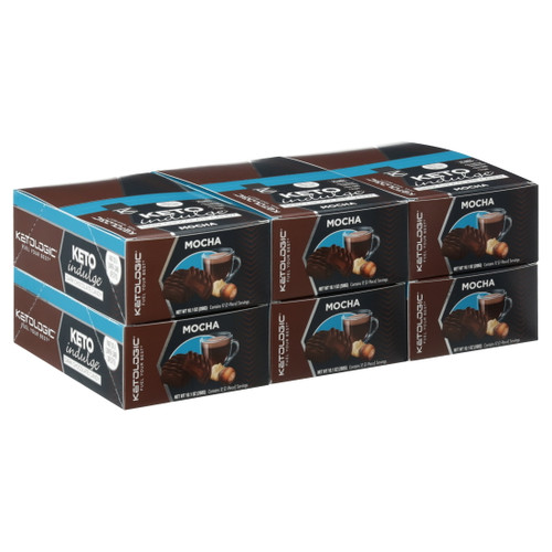 Ketologic Indulge Keto Chocolate: Sugar Free Chocolate Candy - Low Carb, Dark Chocolate With No Artificial Sweeteners & No Added Sugar | All Natural, Non-gmo, Keto Sweets | Mocha (12 Count)