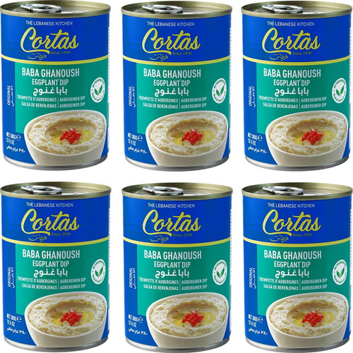 Cortas - Baba Ghanoush Eggplant Dip,  13 1/2 Oz (pack Of 6)