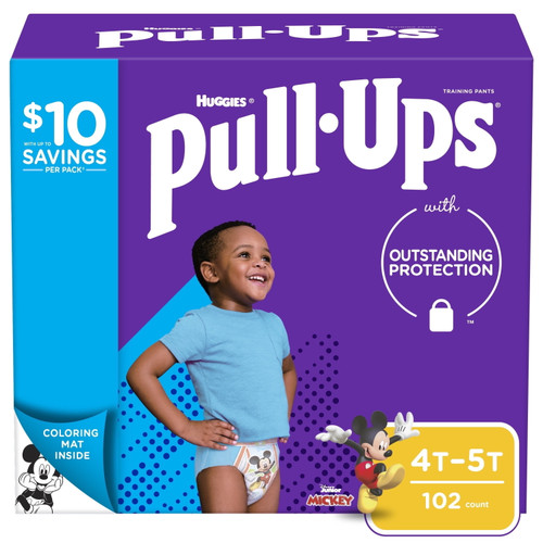 Pull-ups Boys' Learning Designs Training Pants, 4t-5t, 102 Ct