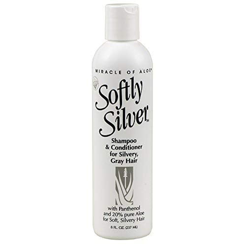 Softly Silver Shampoo/conditioner For Silvery, Gray Hair 8 Ounce Tube With 20% Ultraaloe