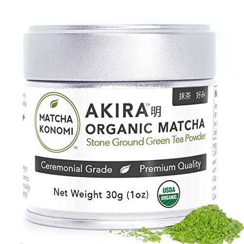 Akira Matcha 30g - Organic Premium Ceremonial Japanese Matcha Green Tea Powder - First Harvest, Radiation Free, No Additives, Zero Sugar - Usda And Jas Certified