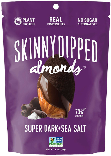 (price/case)skinny Dipped Almonds Chsd003 Dark Chocolate Sea Salt Almonds 10-3.5 Ounce