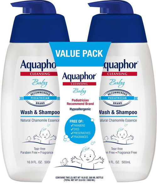 Product Of Aquaphor Baby Wash & Shampoo Value Pack 2 Pk. 16.9 Fl. Oz.