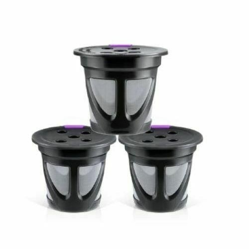3 Keurig Supreme K-supreme Plusreusable K Cup Refillable Capsule Pods 5 Hole
