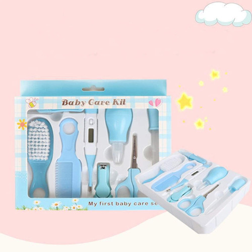 Jmh Baby Grooming Kit Infant Health Nursery Care Set 10 Pcs For Newborn, Infant, Toddler, Blue