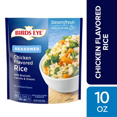 Birds Eye Steamfresh Seasoned Chicken Flavored Rice, 10 Oz