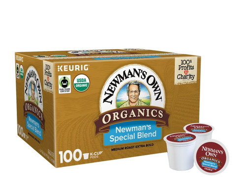 Newman's Own Organics Special Blend K-cup Coffee Pods, Medium Roast, 100 Count
