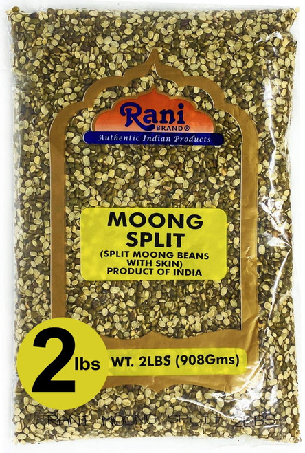 Rani Moong Split (split Mung Beans With Skin) Indian Lentils, 32oz (2lbs) 907g ~ All Natural | Gluten Friendly | Non-gmo | Vegan