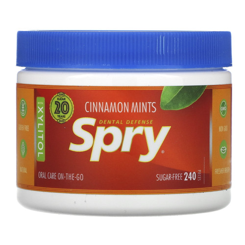 Xlear Spry Cinnamon Mints - Sugar Free 240 Ct