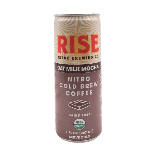 Rise Brewing Co. Oat Milk Nitro Cold Brew Latte 12x 7 Oz Mocha