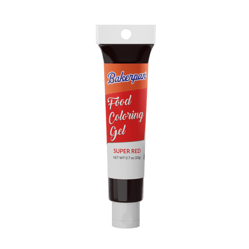 Bakerpan Food Coloring Squeeze Gel .7 Oz Tubes, For Icing, Decorating Cakes - Super Red