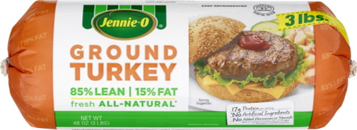 Jennie-o,fresh Ground Turkey Roll, 85%, 3 Lb
