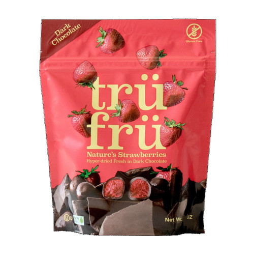 Tru Fru Nature's Strawberries Hyper-dried Fresh In Dark Chocolate 16oz