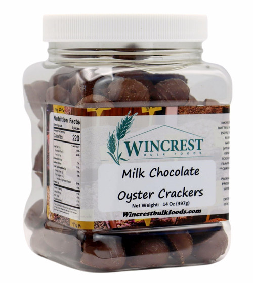 Milk Chocolate Covered Oyster Crackers - 14 Oz Tub