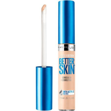 Maybelline New York Super Stay Better Skin Concealer + Corrector, Medium