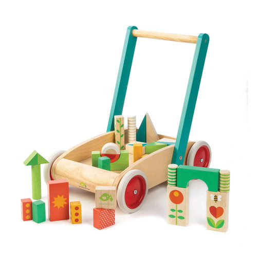 Tender Leaf Toys Baby Block Walker, Modern Toddler Walker & Cart Set - Is The Perfect Walker For Your Busy Toddlers And Comes With An Assortment Of.., By Visit The Tender Leaf Toys Store