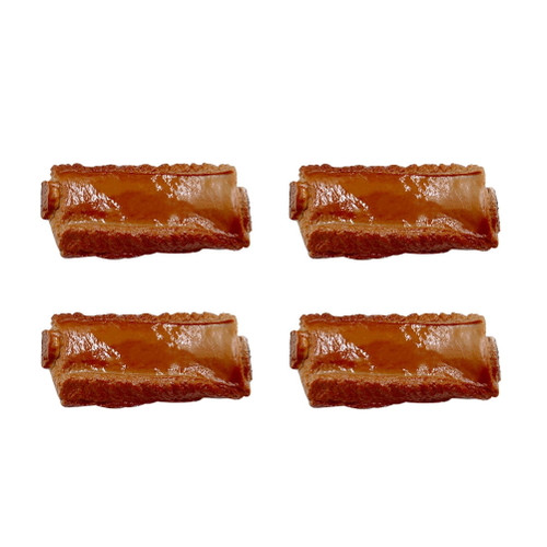 Nuolux 4pcs Simulated Braised Pork Chops Food Model Home Food Decoration Props