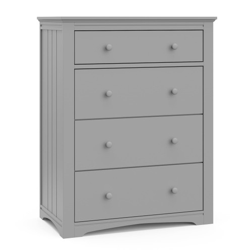 Graco Hadley 4-drawer Classic Vertical Dresser Pebble Gray Finish