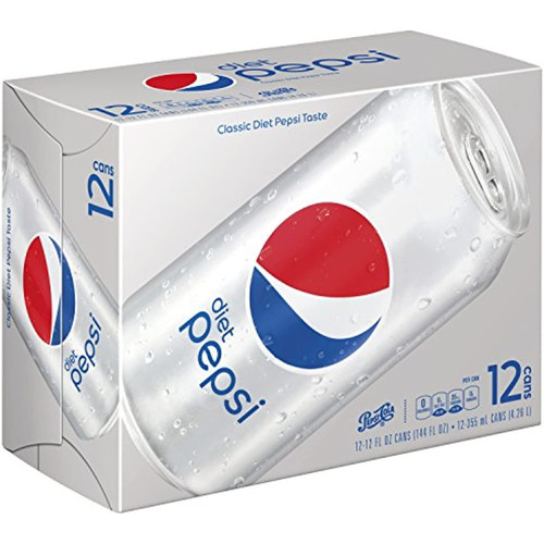 Diet Pepsi 12 Oz Cans, 12 Count