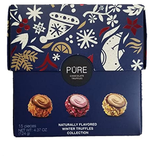 Naturally Flavored Winter Truffles Collection, Net Wt 4.37oz , 15 Pieces
