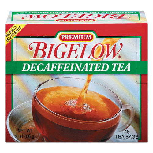 Bigelow Single Flavor Tea, Decaffeinated Black, 48 Bags/box