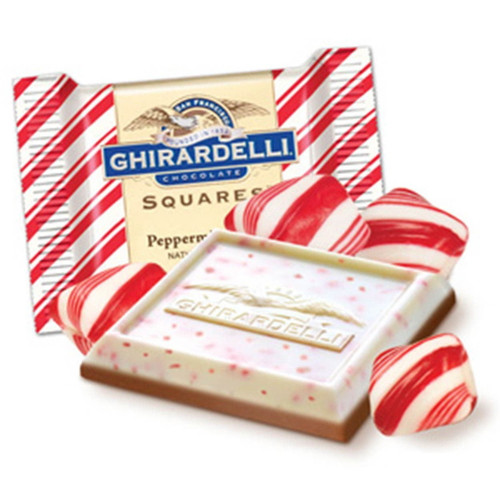Ghirardelli Peppermint Bark Chocolate Squares, 2 Pounds Bag